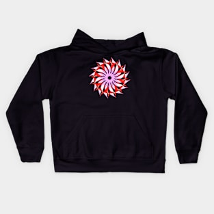 Red mandala Kids Hoodie